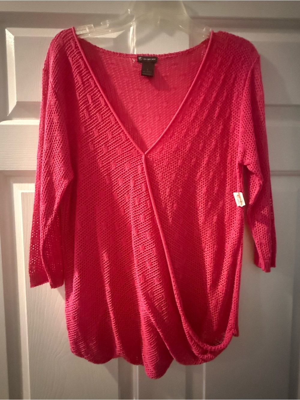 New Directions Pink Lace Top NWT Size small